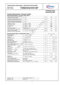 TDB6HK240N16PBOSA1 Datasheet Page 3