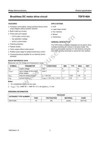 TDF5140AP/C1 Datasheet Page 2