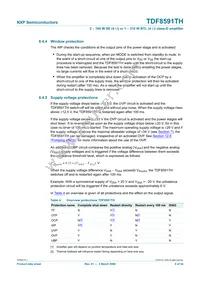 TDF8591TH/N1S Datasheet Page 8
