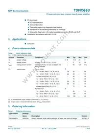 TDF8599BTH/N1 Datasheet Page 2