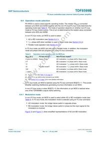 TDF8599BTH/N1 Datasheet Page 11