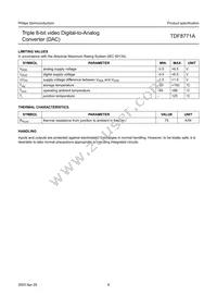 TDF8771AH/C1 Datasheet Page 6