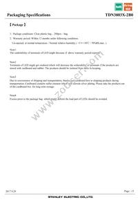 TDN3803X-2B0 Datasheet Page 15