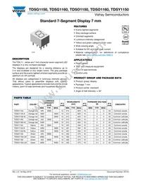 TDSY1160 Datasheet Cover