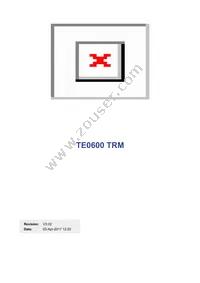 TE0600-03IVFN Datasheet Cover