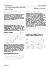 TEA1062AT/C4 Datasheet Page 6