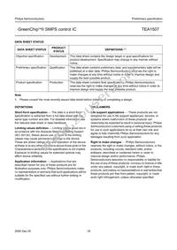 TEA1507P/N1 Datasheet Page 18