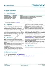 TEA1530AT/N2/DG Datasheet Page 20