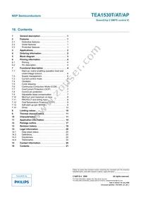 TEA1530AT/N2/DG Datasheet Page 21