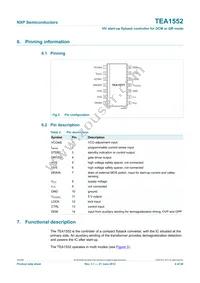 TEA1552T/N1 Datasheet Page 4