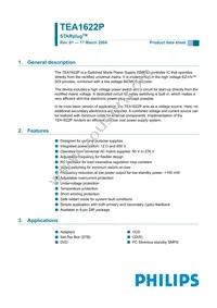 TEA1622P/N1 Datasheet Cover