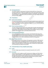 TEA1622P/N1 Datasheet Page 7