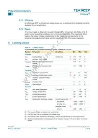 TEA1622P/N1 Datasheet Page 8