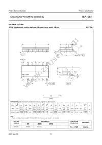 TEA1654T Datasheet Page 17