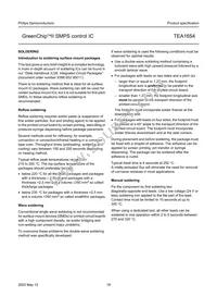 TEA1654T Datasheet Page 18