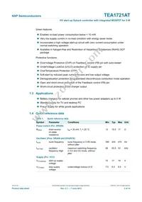TEA1721AT/N1 Datasheet Page 2