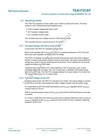 TEA1721AT/N1 Datasheet Page 5