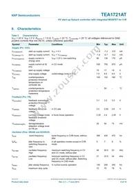 TEA1721AT/N1 Datasheet Page 8