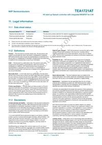 TEA1721AT/N1 Datasheet Page 12