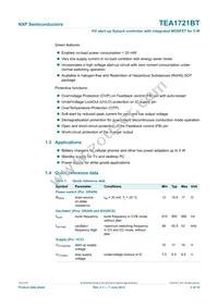 TEA1721BT/N1 Datasheet Page 2