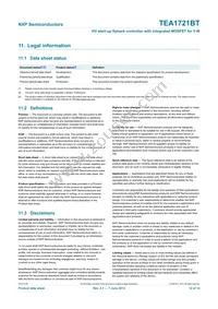 TEA1721BT/N1 Datasheet Page 12