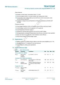 TEA1723AT/N1 Datasheet Page 2