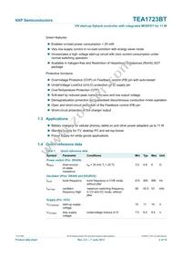 TEA1723BT/N1 Datasheet Page 2