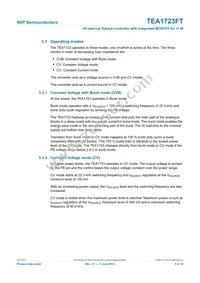 TEA1723FT/N1 Datasheet Page 5