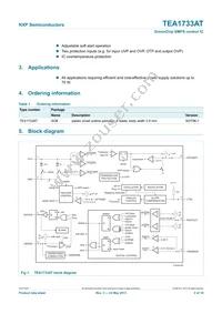 TEA1733AT/N1 Datasheet Page 2