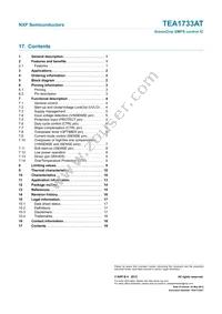 TEA1733AT/N1 Datasheet Page 19