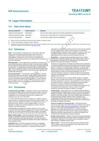 TEA1733MT/N2 Datasheet Page 18