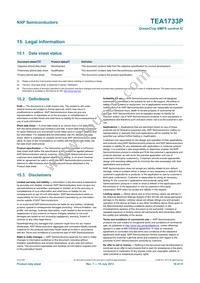 TEA1733P/N1 Datasheet Page 19