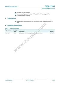 TEA1733T/N1 Datasheet Page 2