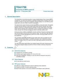 TEA1750T/N1 Datasheet Cover