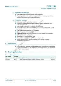 TEA1750T/N1 Datasheet Page 2