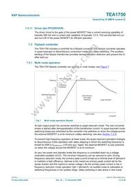 TEA1750T/N1 Datasheet Page 12