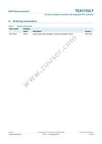 TEA1753LT/N1 Datasheet Page 3