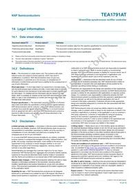 TEA1791AT/N1 Datasheet Page 11