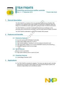 TEA1792ATS/1 Datasheet Cover