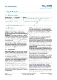 TEA1832TS/1X Datasheet Page 21