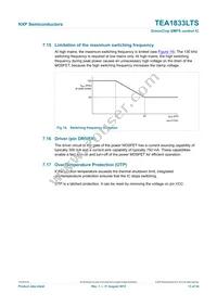 TEA1833TS/1X Datasheet Page 13