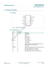 TEA18361LT/1J Datasheet Page 4