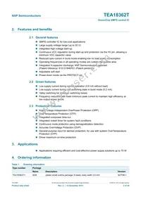 TEA18362T/1J Datasheet Page 2