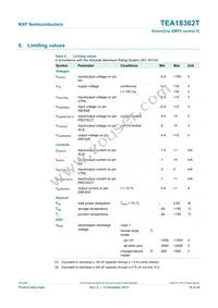 TEA18362T/1J Datasheet Page 18