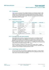 TEA19032BAAT/1J Datasheet Page 17