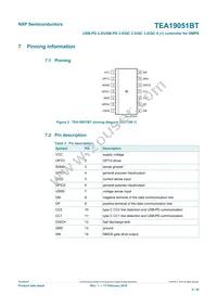 TEA19051BAAT/1J Datasheet Page 5