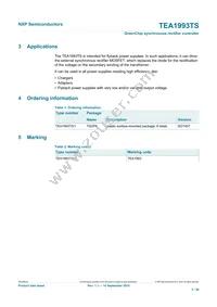 TEA1993TS/1X Datasheet Page 2