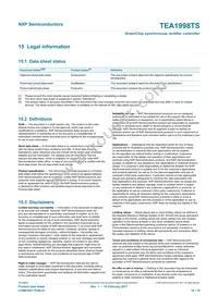 TEA1998TS/1X Datasheet Page 16