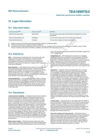 TEA1999TS/2H Datasheet Page 18