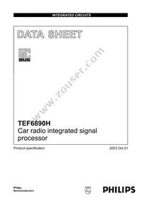 TEF6890H/V3 Datasheet Cover